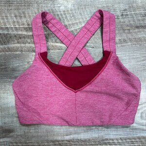Lululemon Pink Athletic Sports Bra Womens Size 4 No Pads